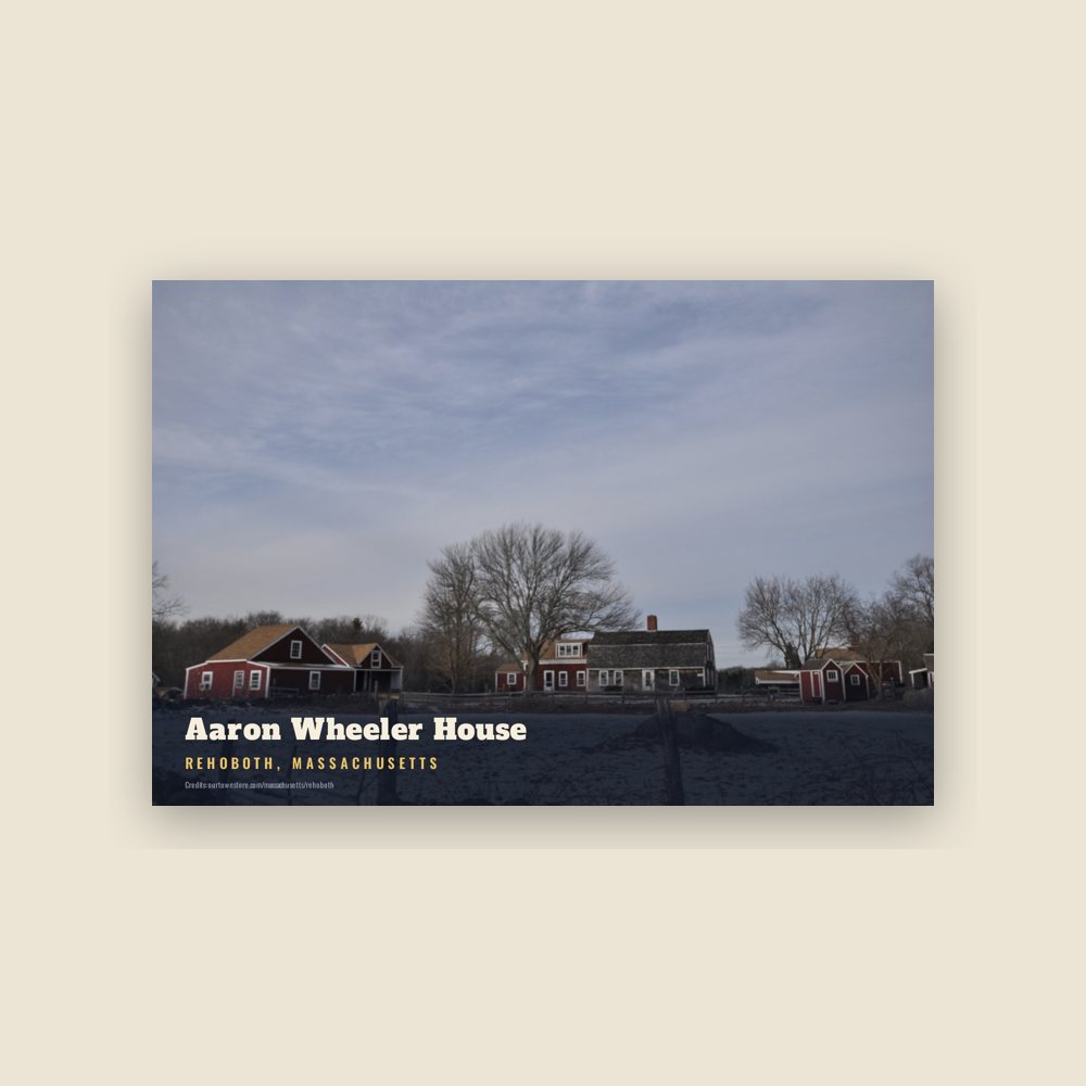 Rehoboth Aaron Wheeler House Postcard