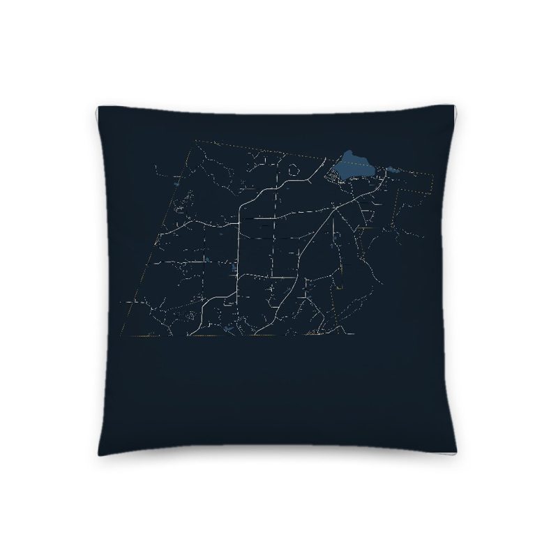 Richmond Map Throw Pillow