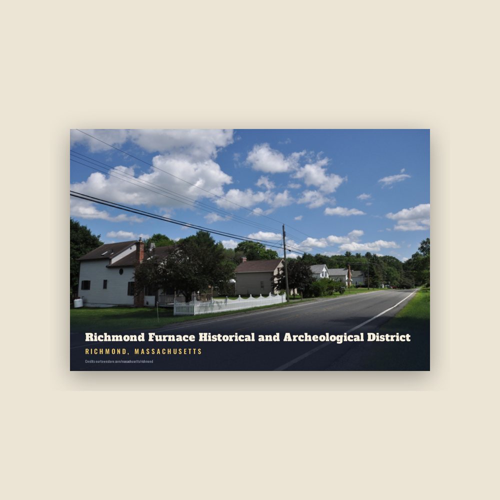 Richmond Richmond Furnace Historical and Archeological District Postcard
