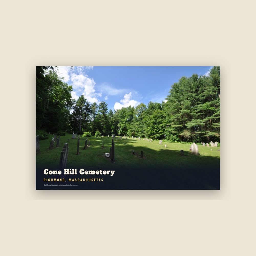 Richmond Cone Hill Cemetery Postcard