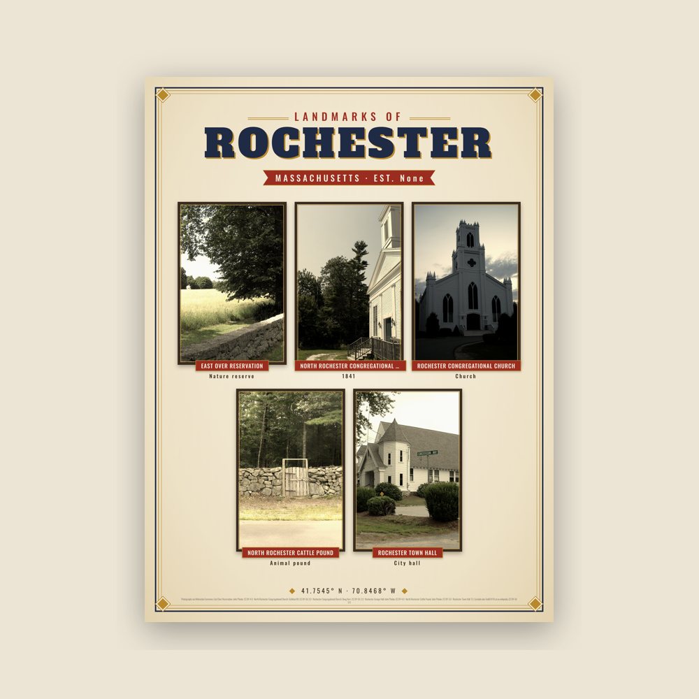 Rochester Landmarks Photo Poster