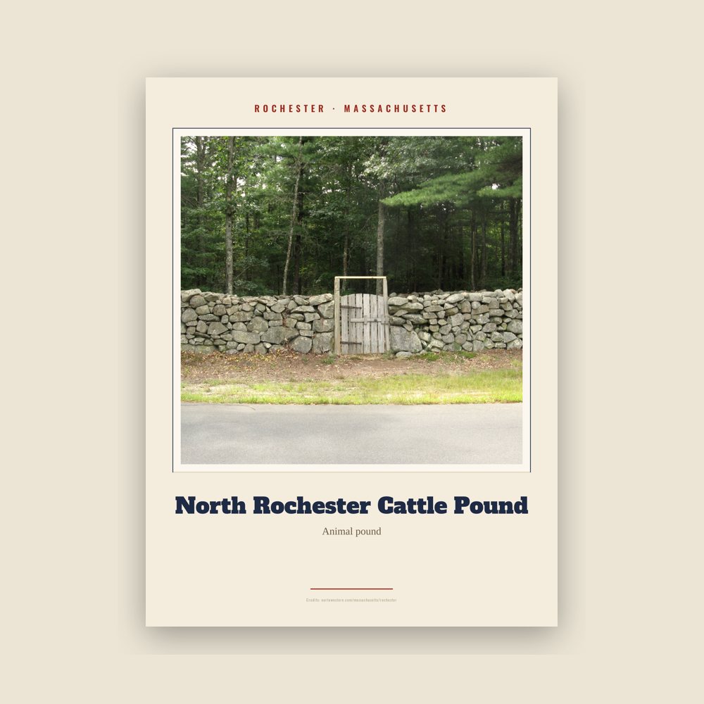 Rochester North Rochester Cattle Pound Landmark Print