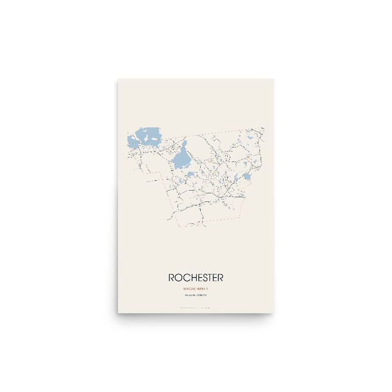 Rochester Street Map Poster · Linen