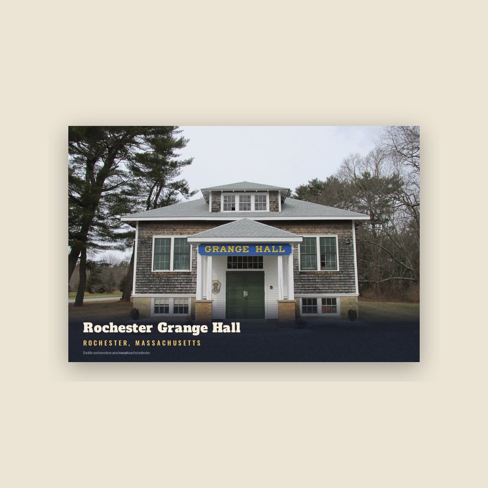 Rochester Rochester Grange Hall Postcard