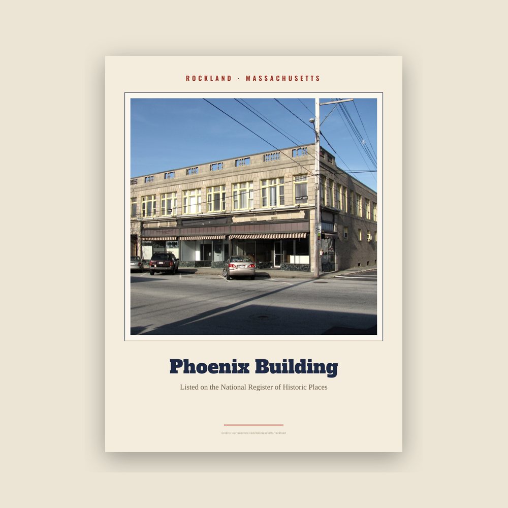 Rockland Phoenix Building Landmark Print