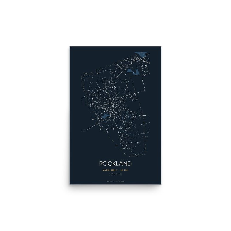 Rockland Street Map Poster · Midnight