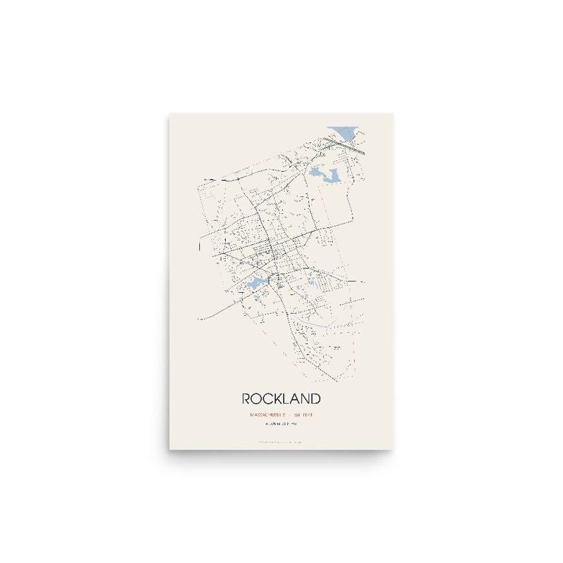 Rockland Street Map Poster · Linen