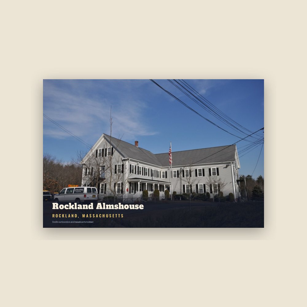 Rockland Rockland Almshouse Postcard