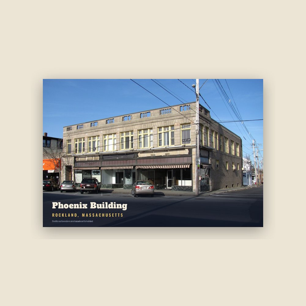 Rockland Phoenix Building Postcard