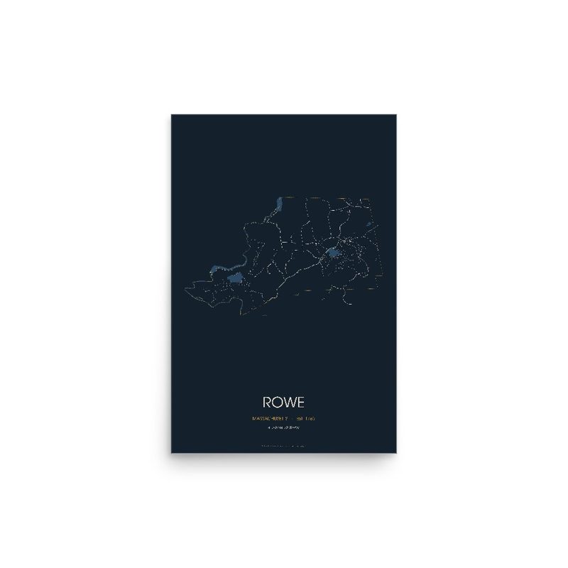 Rowe Street Map Poster · Midnight