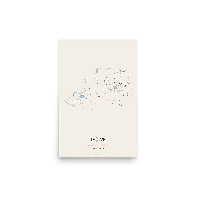 Rowe Street Map Poster · Linen