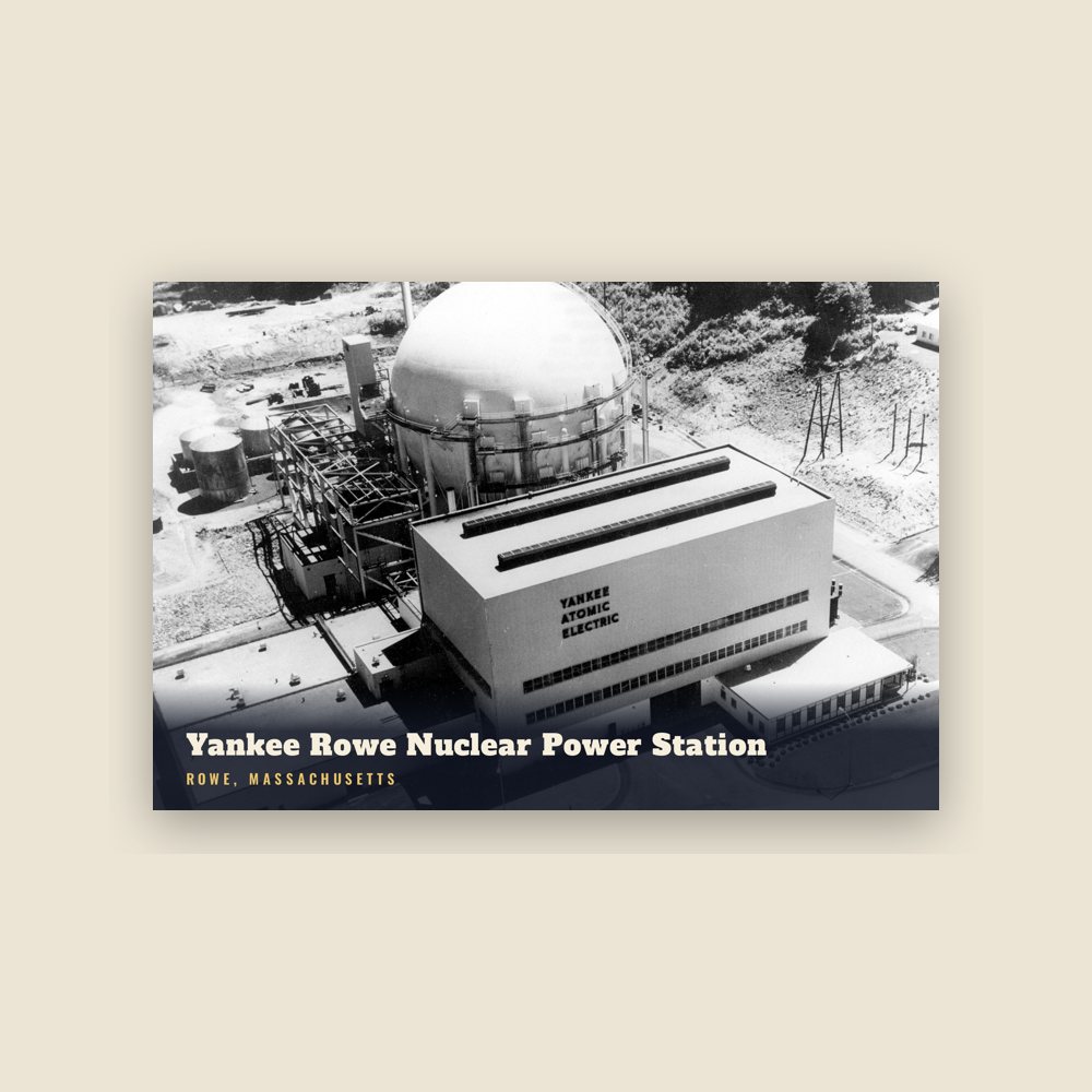 Rowe Yankee Rowe Nuclear Power Station Postcard