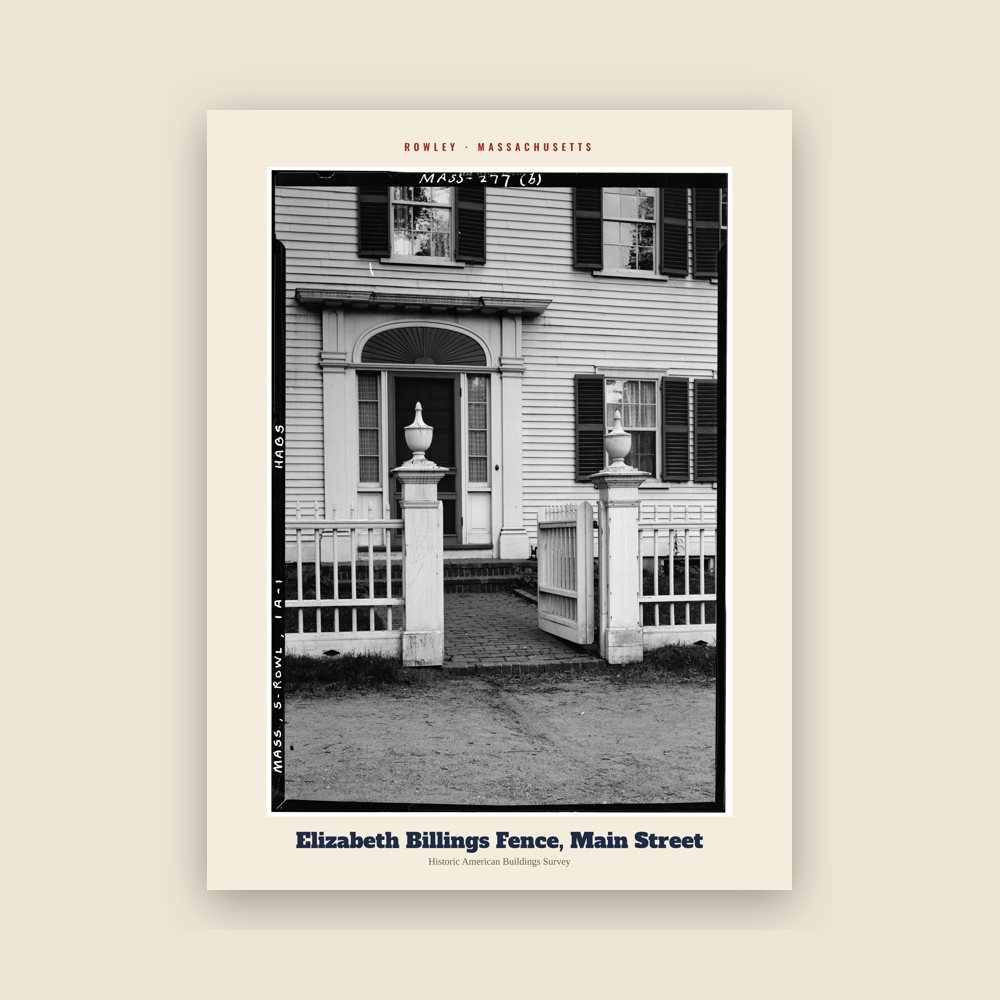 Rowley Elizabeth Billings Fence, Main Street Archive Print