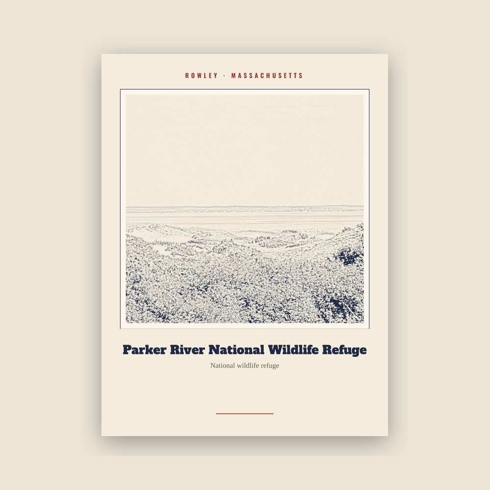 Rowley Parker River National Wildlife Refuge Landmark Print
