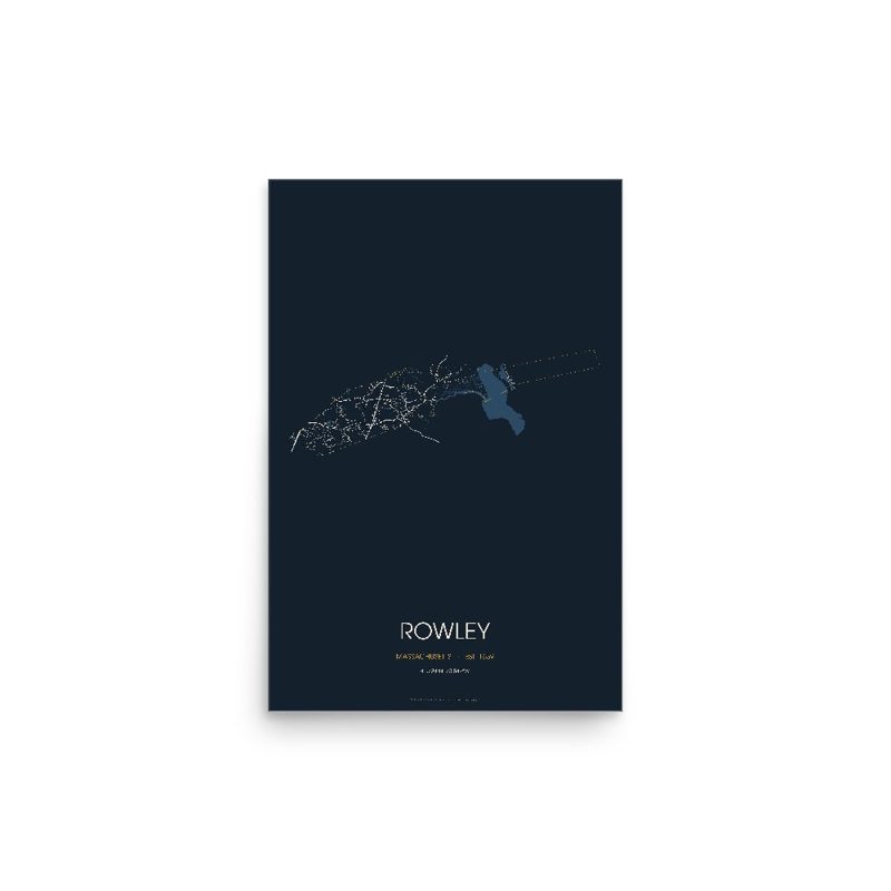 Rowley Street Map Poster · Midnight