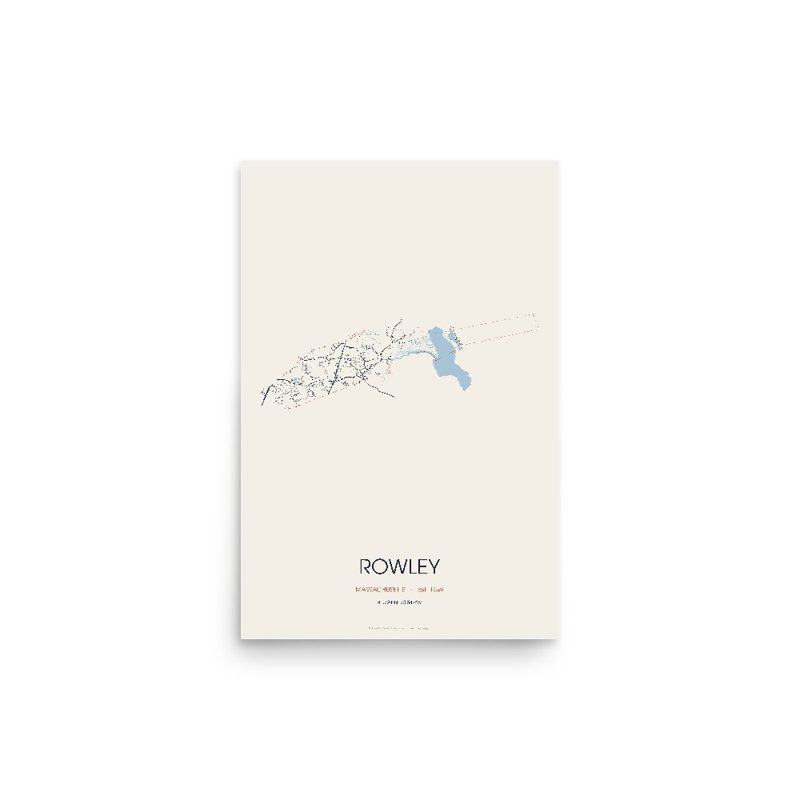 Rowley Street Map Poster · Linen
