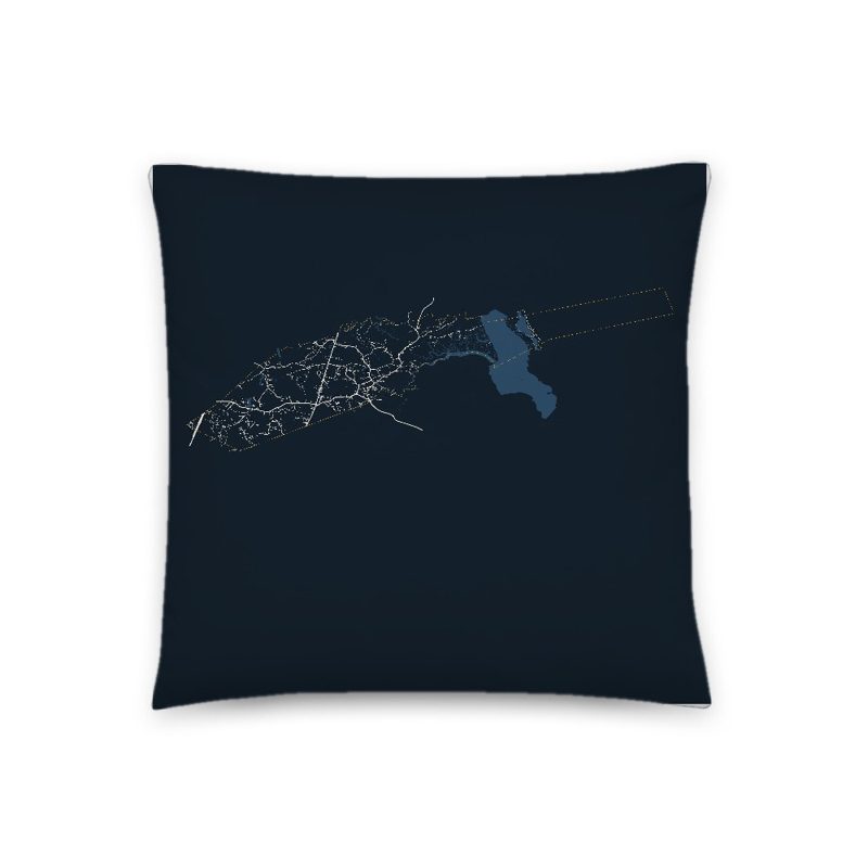 Rowley Map Throw Pillow