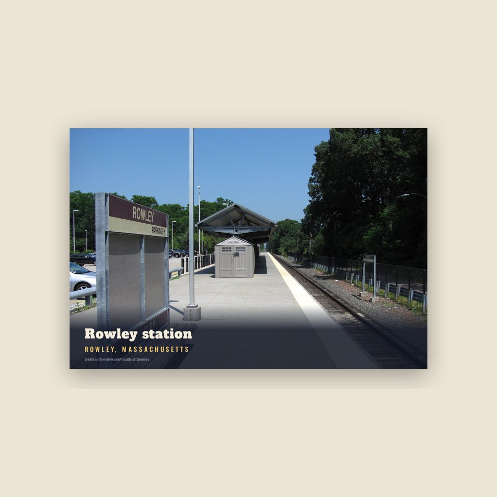 Rowley Rowley station Postcard
