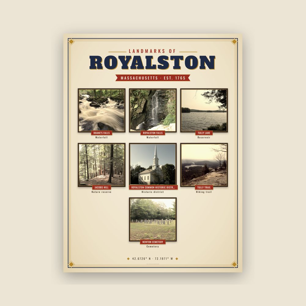 Royalston Landmarks Photo Poster