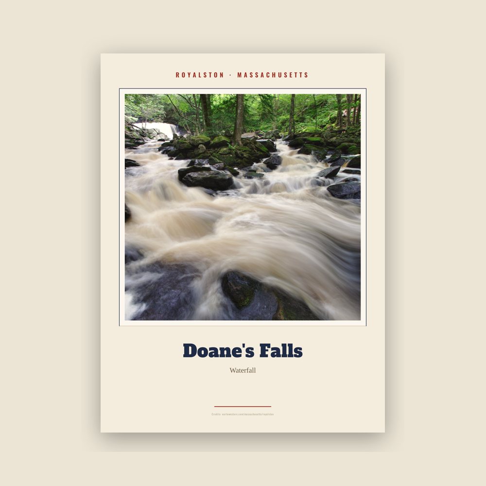 Royalston Doane's Falls Landmark Print