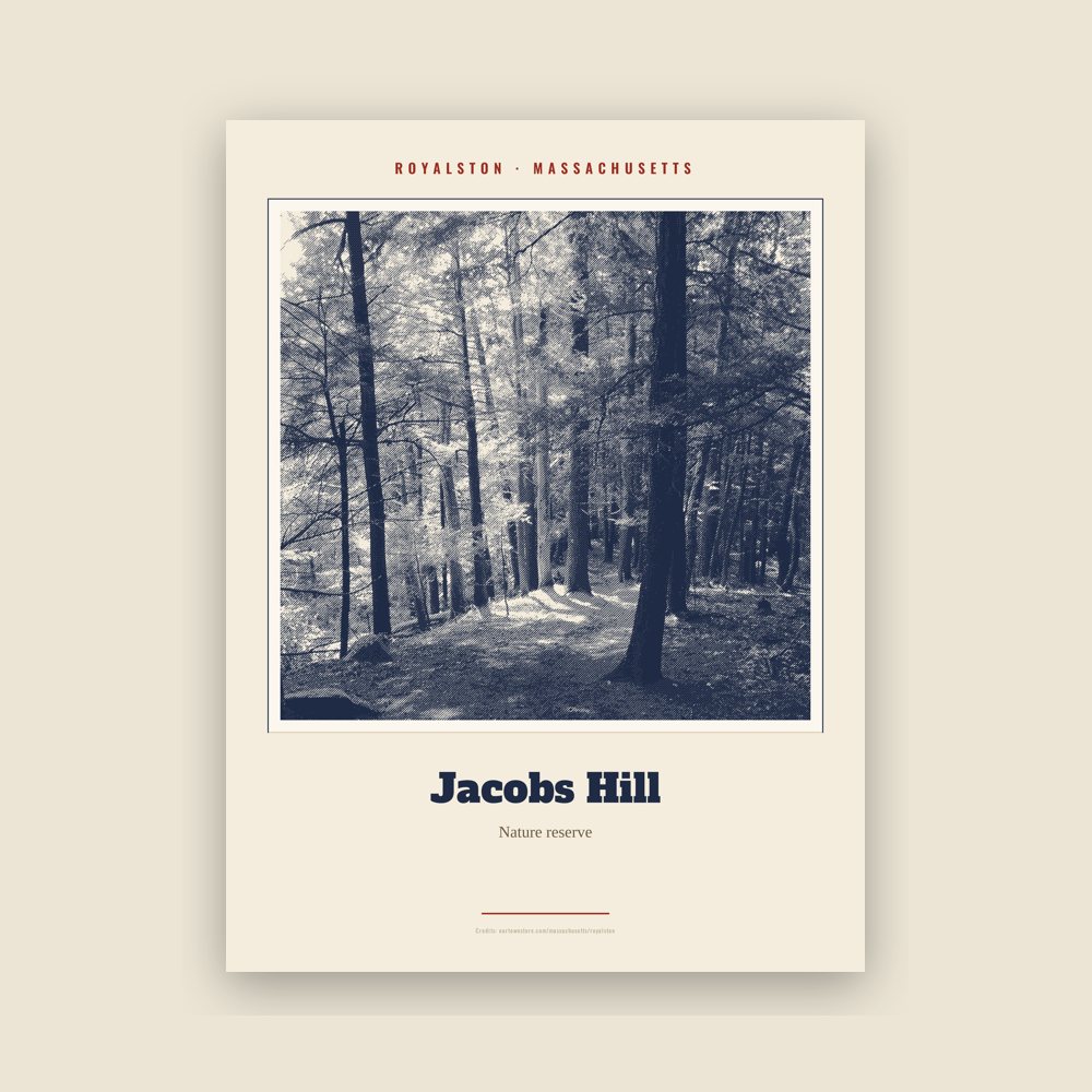 Royalston Jacobs Hill Landmark Print