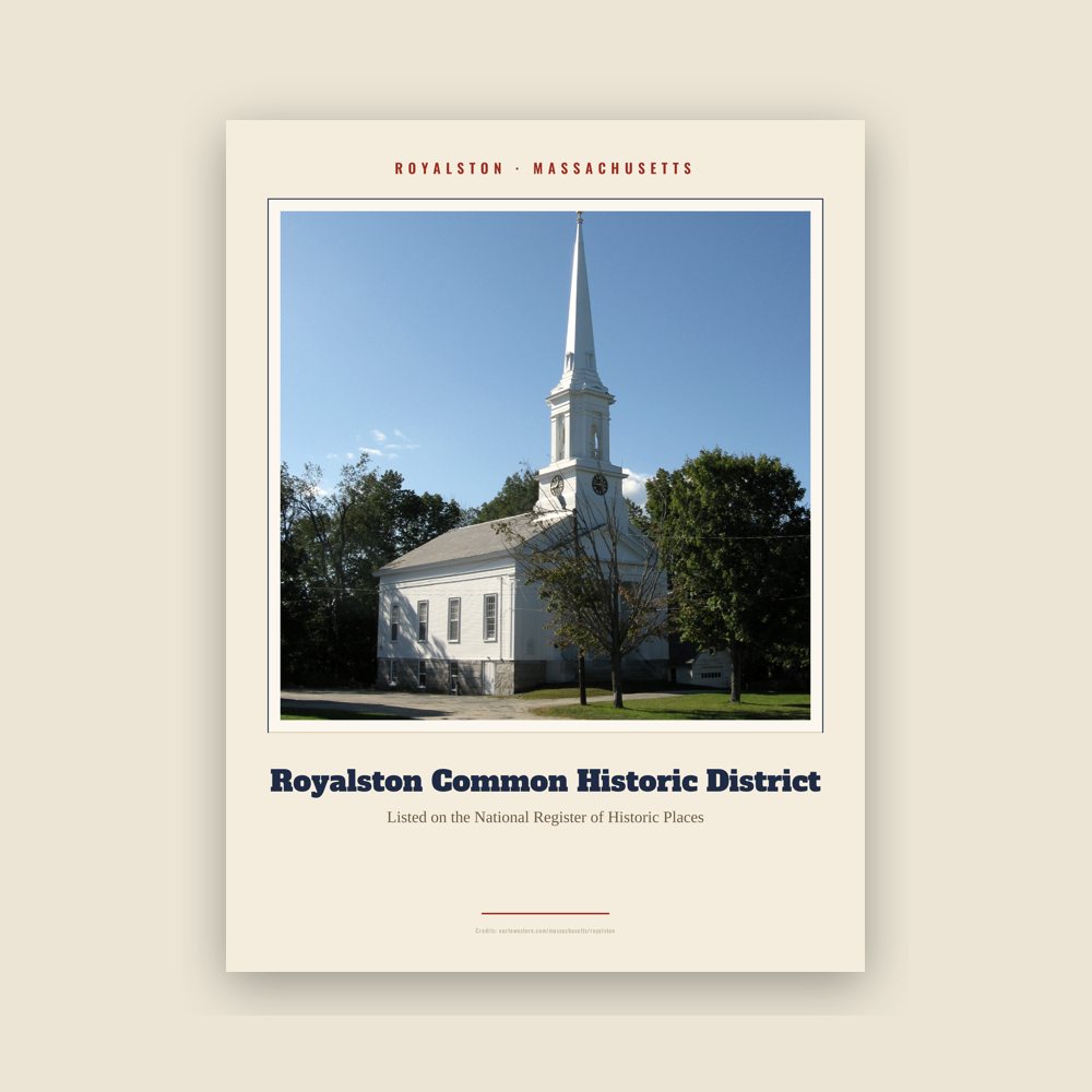 Royalston Royalston Common Historic District Landmark Print
