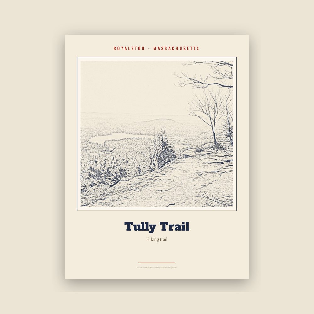 Royalston Tully Trail Landmark Print