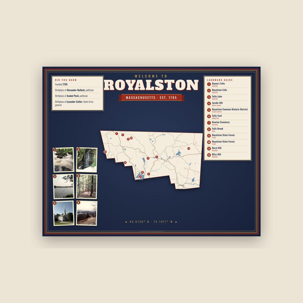 Royalston Map Placemat
