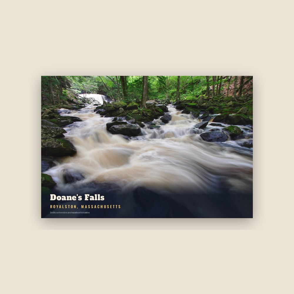 Royalston Doane's Falls Postcard