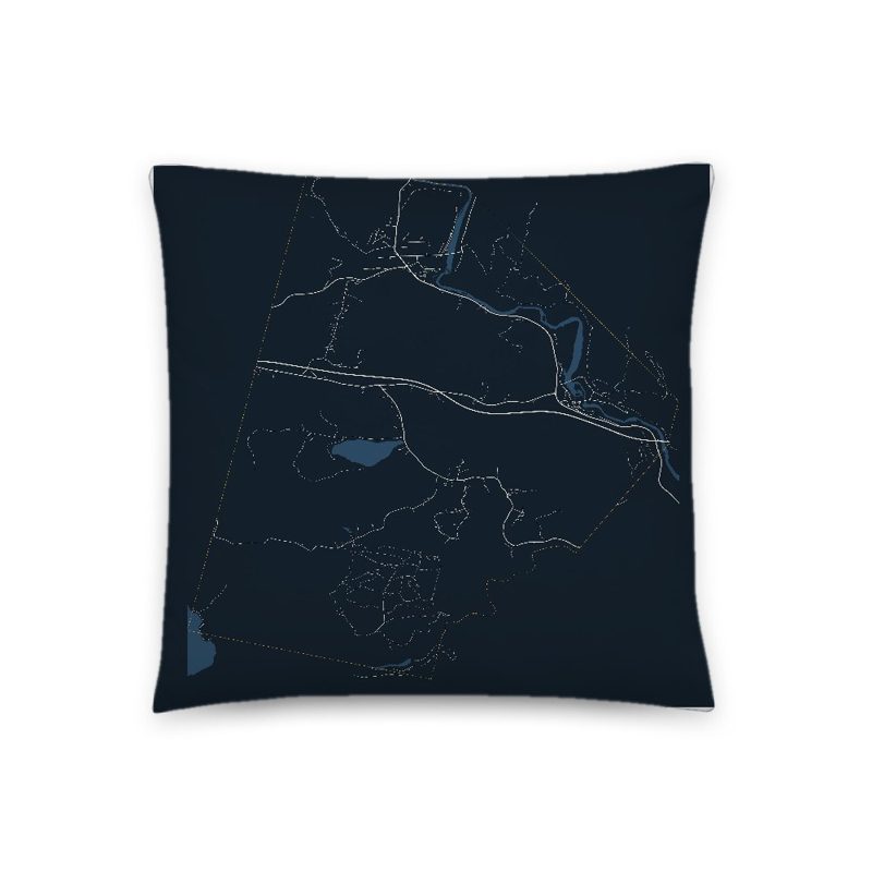 Russell Map Throw Pillow