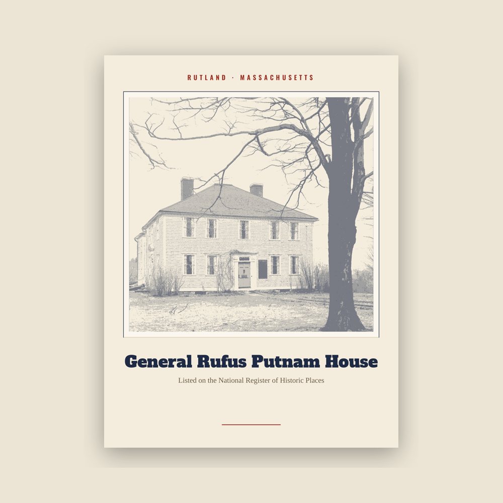 Rutland General Rufus Putnam House Landmark Print