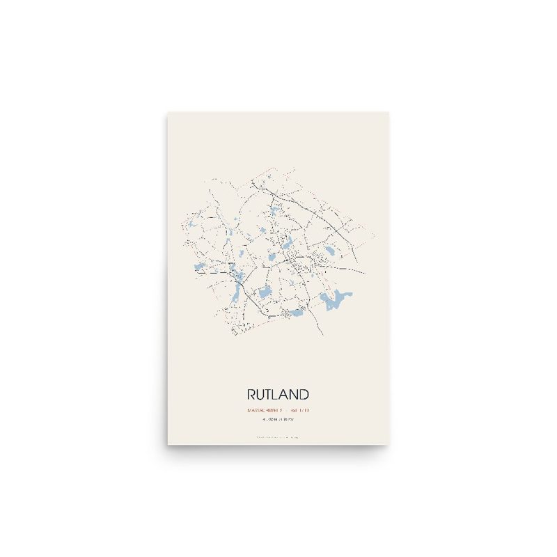 Rutland Street Map Poster · Linen