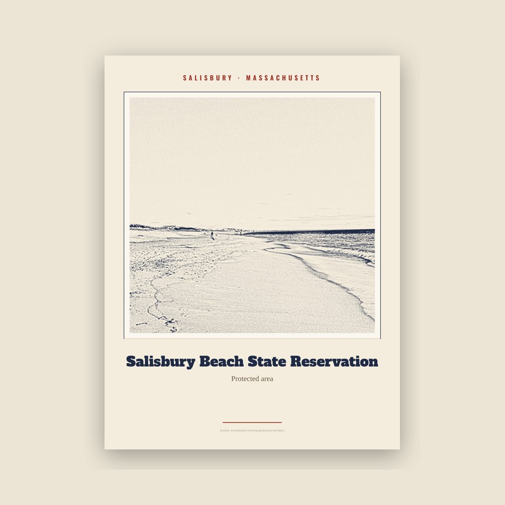 Salisbury Salisbury Beach State Reservation Landmark Print