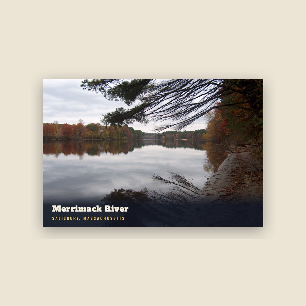 Salisbury Merrimack River Postcard
