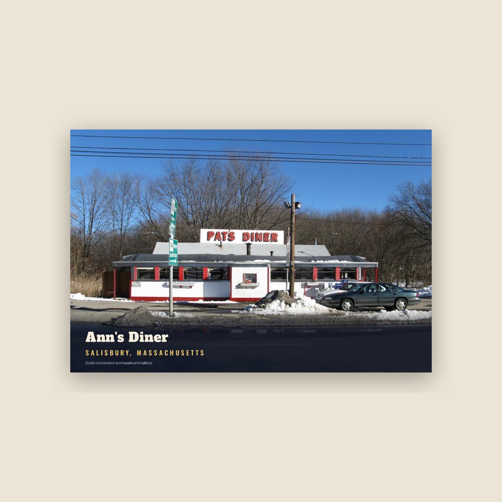 Salisbury Ann's Diner Postcard