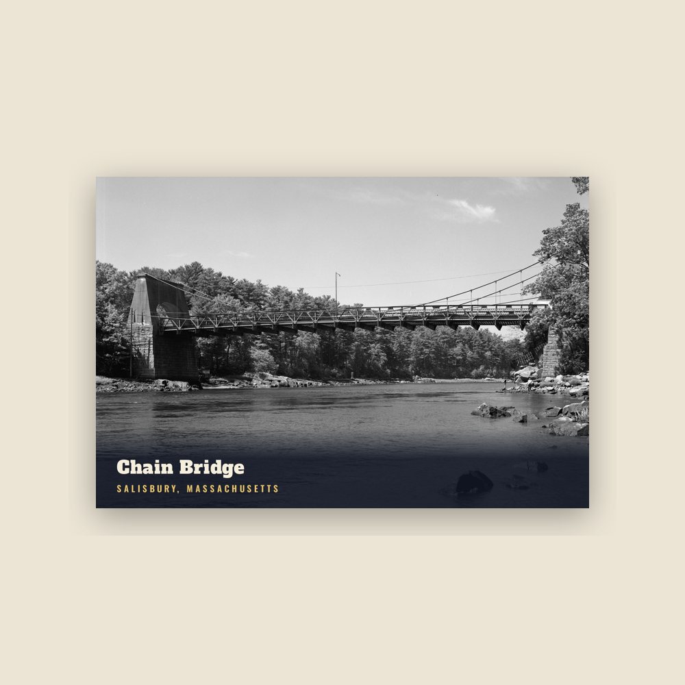 Salisbury Chain Bridge Postcard