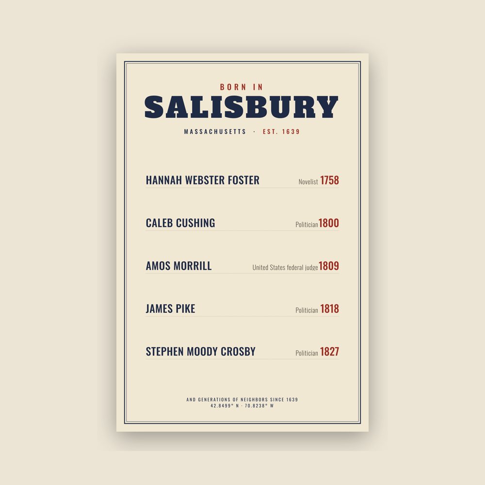 Salisbury “Born In” Poster