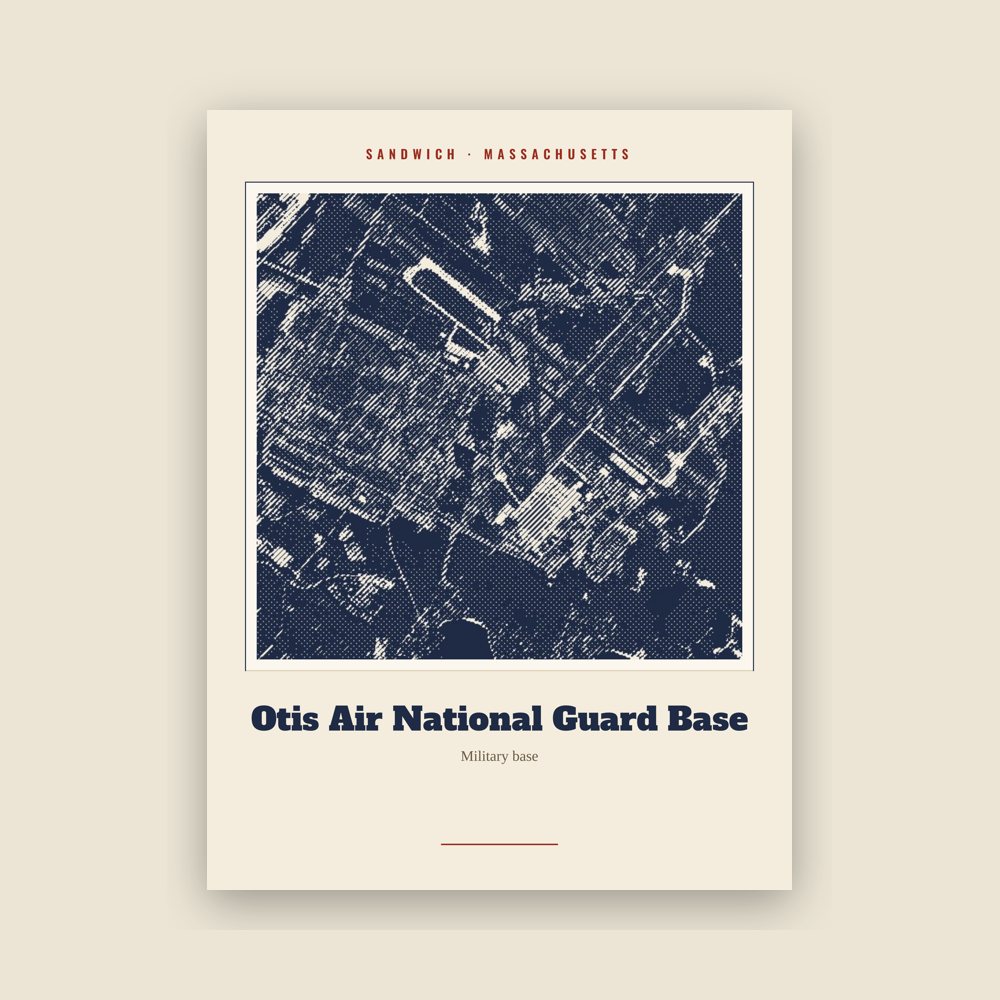 Sandwich Otis Air National Guard Base Landmark Print