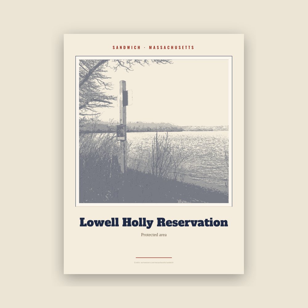 Sandwich Lowell Holly Reservation Landmark Print