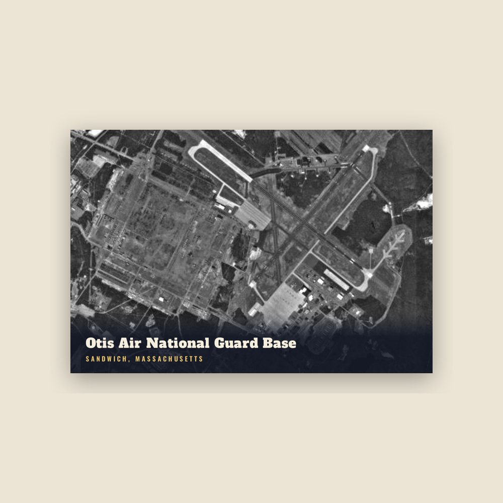 Sandwich Otis Air National Guard Base Postcard