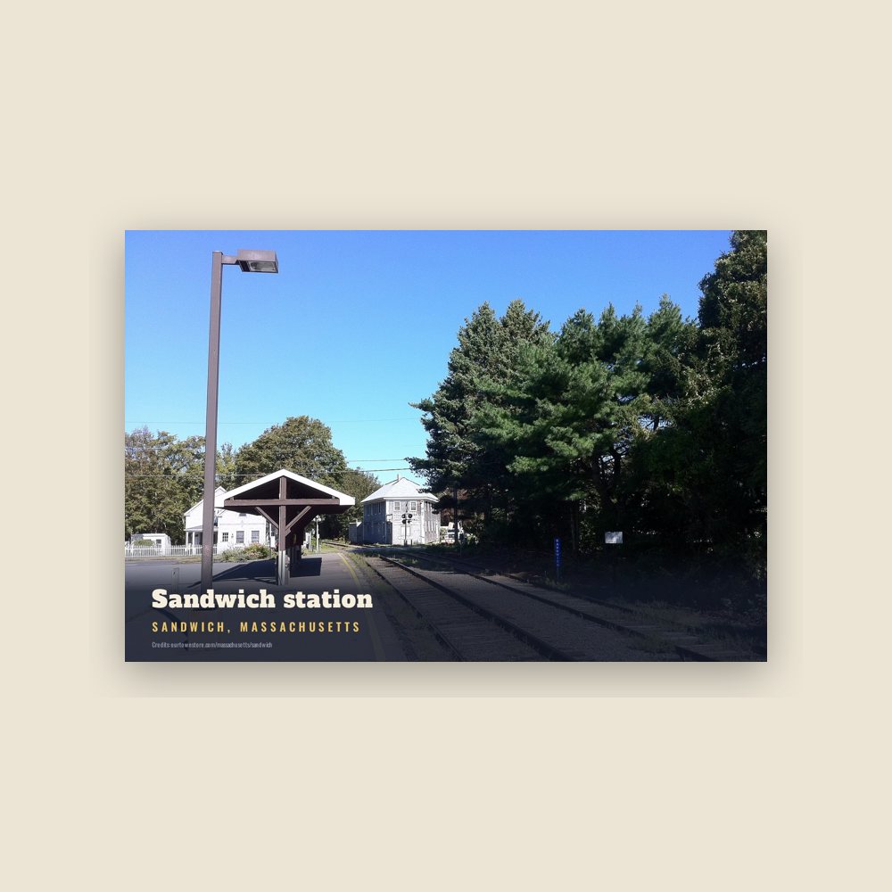Sandwich Sandwich station Postcard