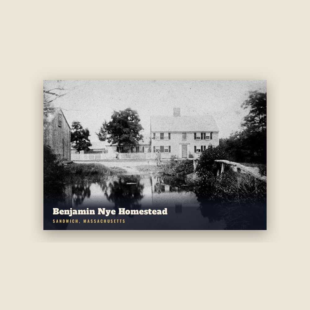 Sandwich Benjamin Nye Homestead Postcard