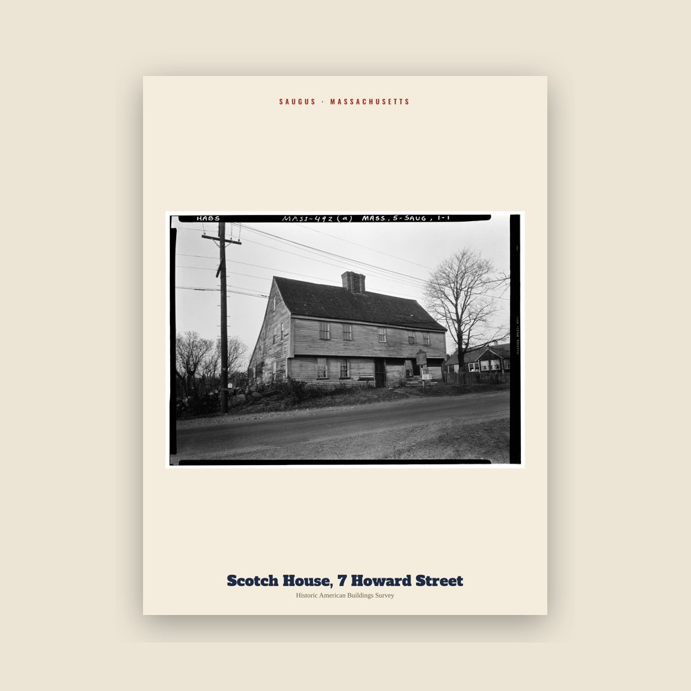 Saugus Scotch House, 7 Howard Street Archive Print