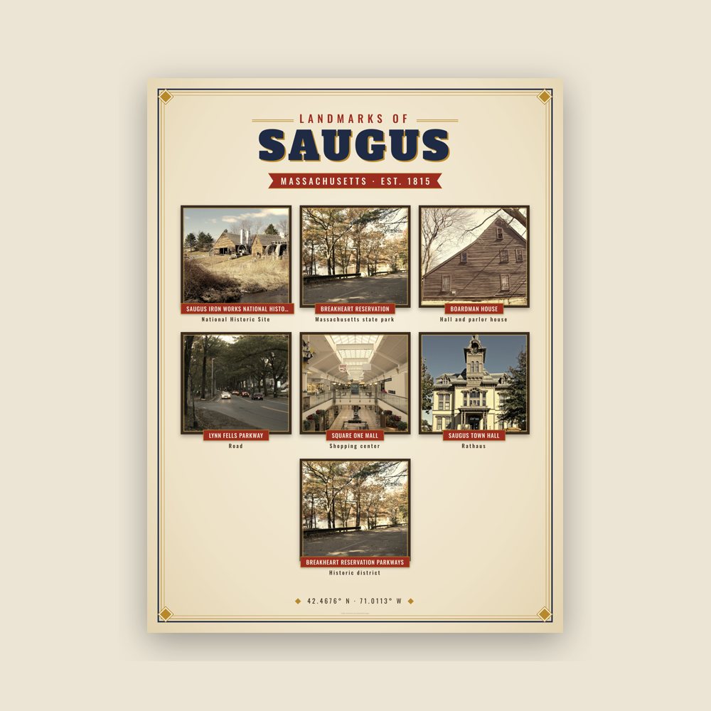 Saugus Landmarks Photo Poster