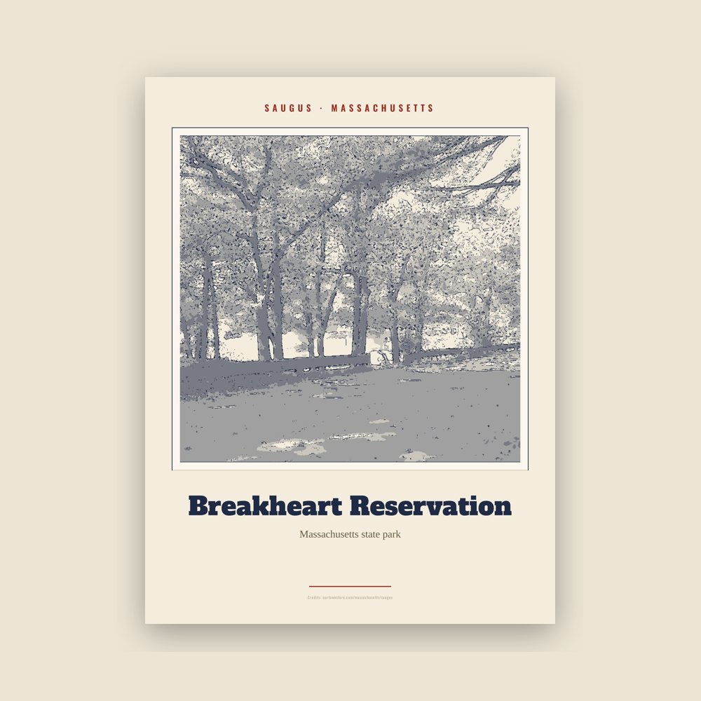 Saugus Breakheart Reservation Landmark Print