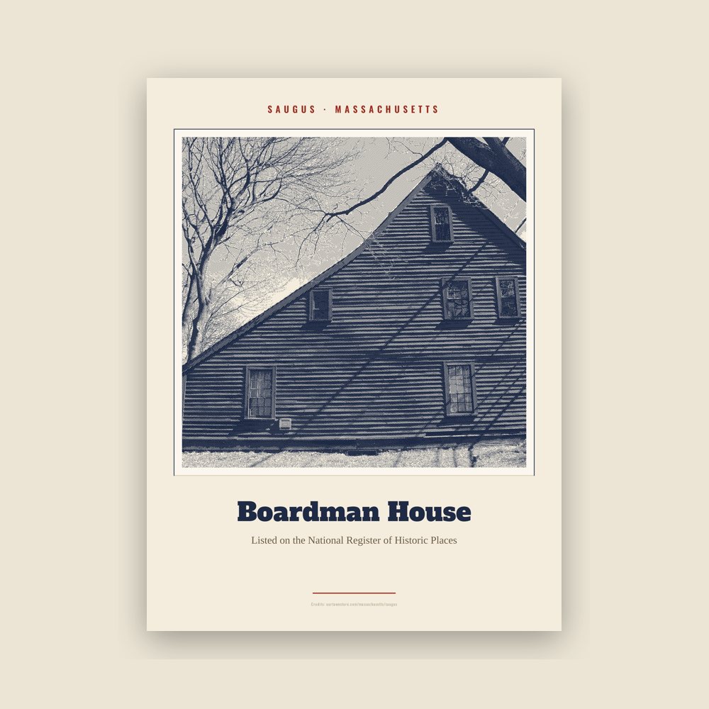 Saugus Boardman House Landmark Print