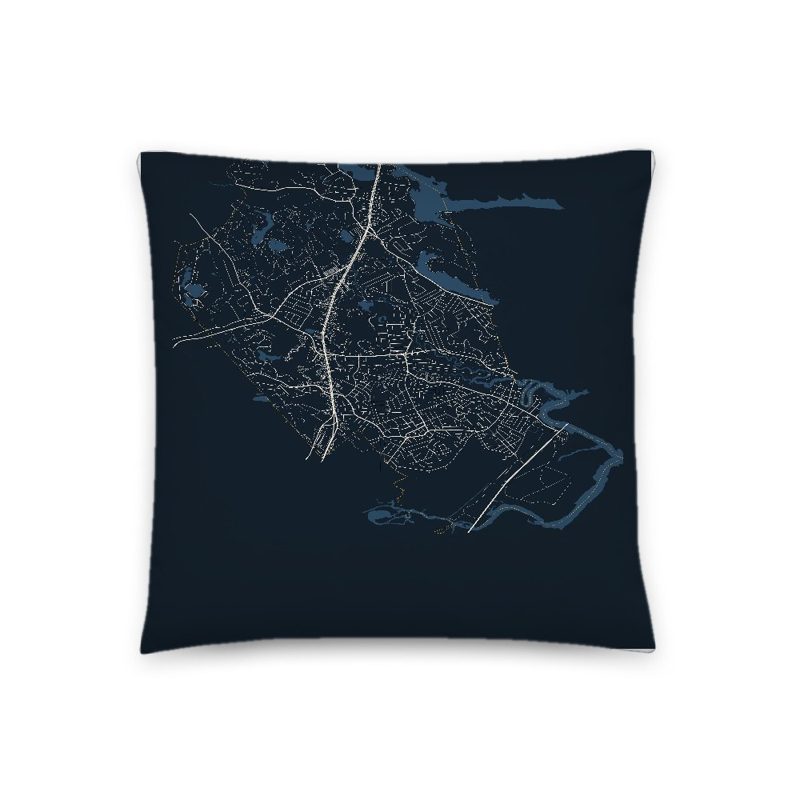 Saugus Map Throw Pillow