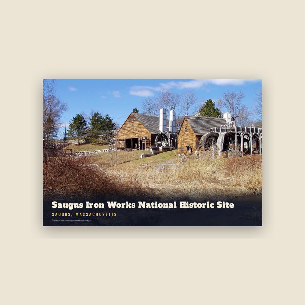 Saugus Saugus Iron Works National Historic Site Postcard
