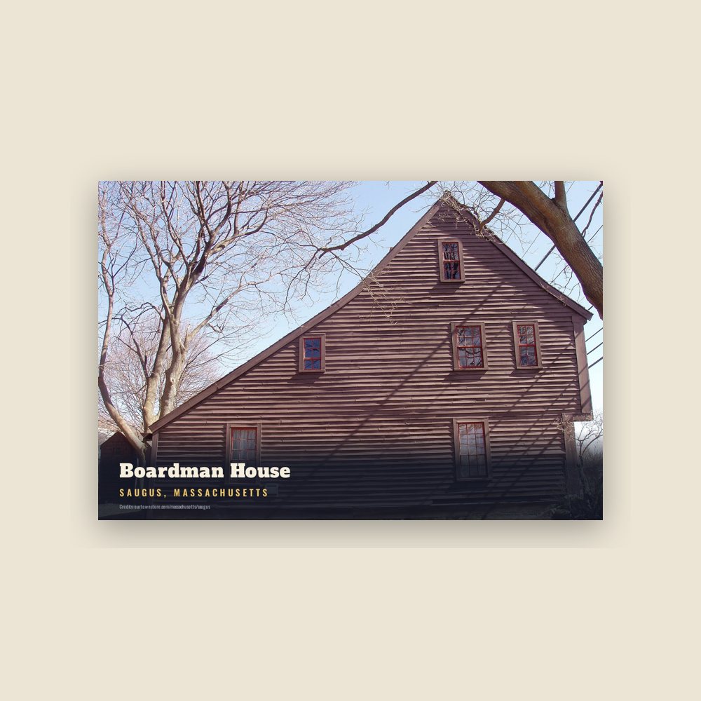 Saugus Boardman House Postcard