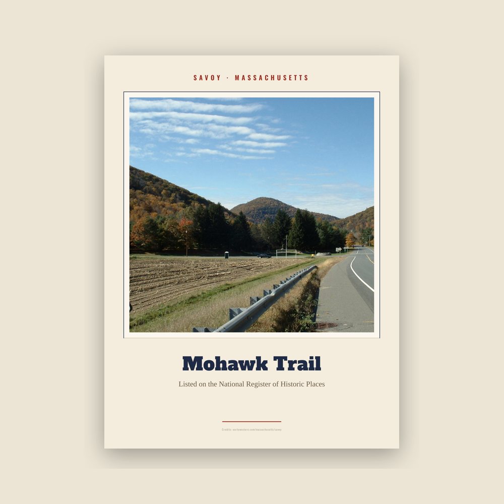 Savoy Mohawk Trail Landmark Print